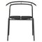 Black and Gold Minimalist Dining Chair, Image 2