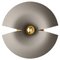 Small Taupe and Gold Contemporary Wall Lamp 1