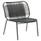Black Cielo Lounge Low Chair by Sebastian Herkner 1