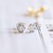 Point of Light Earrings in 18K White Gold with Cut Diamonds, Set of 2, Image 1