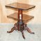 Antique Cuban Hardwood Dumbwaiter Table, Set of 2, Image 18
