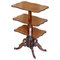 Antiker kubanischer Dumbwaiter Tisch aus Hartholz, 2er Set 1