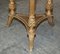 Antique Giltwood Marble Topped Jardiniere Plant Marble Stands, Set of 2, Image 19
