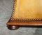 Victorian Tan Brown Leather Ottoman Stool, 1860s, Image 7