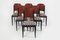 Französische Art Deco Palisander Stühle von Jules Leleu, 6er Set 2