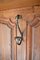 French Provincial Louis XV Coat Rack in Carved Chestnut and Wrought Iron 11
