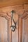 French Provincial Louis XV Coat Rack in Carved Chestnut and Wrought Iron, Image 11