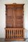 French Provincial Louis XV Coat Rack in Carved Chestnut and Wrought Iron 1