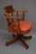 English Mahogany Revolving Office Chair, Image 10