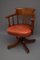 English Mahogany Revolving Office Chair, Image 2