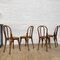 Wood and Cane Bistro Chairs by Michael Thonet for Thonet, 1930s, Set of 4 2