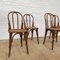 Wood and Cane Bistro Chairs by Michael Thonet for Thonet, 1930s, Set of 4 4