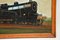 Pintura al óleo victoriana antigua de locomotora de vapor, Imagen 5
