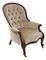 Victorian Mahogany Spoon Back Slipper Armchair, Image 1