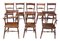 Mid-19th Century Elm & Beech Oxford Knife-Back Kitchen Dining Chairs, Set of 8, Image 7
