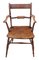 Mid-19th Century Elm & Beech Oxford Knife-Back Kitchen Dining Chairs, Set of 8, Image 2