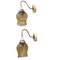Mid-Century Amber Glass USSR Pug Wall Sconce Lamps, 1960s, Set of 2, Image 3