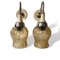 Mid-Century Amber Glass USSR Pug Wall Sconce Lamps, 1960s, Set of 2, Image 2