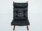 Black Leather Model Siesta High Back Armchairs by Ingmar Relling for Westnofa, 1960s, Set of 2 11