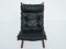 Schwarze Modell Siesta Armlehnstühle aus schwarzem Leder von Ingmar Relling für Westnofa, 1960er, 2er Set 11