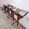 Mid-Century Library Dining Chairs by Pierre Jeanneret, Set of 4 18