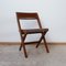 Mid-Century Library Dining Chairs by Pierre Jeanneret, Set of 4 1