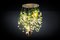 Lampadario rotondo Flower Power fucsia color crema con lampade a forma di uovo in cristallo di Vgnewtrend, Italia, Immagine 2