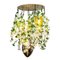 Flower Power Fuchsia Cascade Round Chandelier in Pink-Cream Color with Crystal Egg Lamps from VGnewtrend, Italy 1