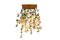 Flower Power Fuchsia Cascade Square Chandelier in Pink-Cream Color from VGnewtrend, Italy, Image 1