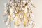 Großer Runder Flower Power Kronleuchter in Rosa-Creme mit 24 Karat Goldpfeifen von Vgnewtrend, Italien 4