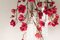 Small Round Flower Power Fuchsia Magnolia Chandelier from VGnewtrend, Italy 8