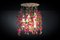 Lámpara de araña Flower Power en cascada grande redonda en color fucsia de VGnewtrend, Italia, Imagen 2