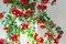 Kleiner runder Flower Power Wild Red Roses Kronleuchter von Vgnewtrend, Italien 9