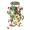 Lampadario piccolo Flower Power con rose rosse di Vgnewtrend, Italia, Immagine 1