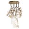 Kleiner runder Flower Power Magnolia Kronleuchter in Rosa-Creme von VGnewtrend, Italy 1