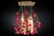 Flower Power Fuchsia Magnolia Chandelier with 24k Gold Pipes from VGnewtrend, Italy, Image 2