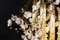 Flower Power Pink-Cream Magnolia Chandelier with 24k Gold Pipes from VGnewtrend, Italy 5