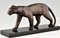 Art Deco Bronze Sculpture of Walking Panther by Bracquemond, 1930, Image 3