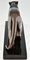 Escultura de pantera andante Art Déco de bronce de Bracquemond, 1930, Imagen 8