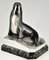 Art Deco Silvered Bronze Walrus Bookends by G.H. Laurent, 1925, Set of 2 5