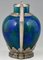 Art Deco Vasen aus blauer Keramik & Bronze von Paul Milet für Sèvres, 1920, 2er Set 7