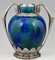 Art Deco Blue Ceramic & Bronze Vases by Paul Milet for Sèvres, 1920, Set of 2, Image 9