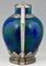 Art Deco Vasen aus blauer Keramik & Bronze von Paul Milet für Sèvres, 1920, 2er Set 10