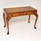 Antique Queen Anne Style Burr Walnut Console Table, Image 2