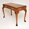 Antique Queen Anne Style Burr Walnut Console Table 3