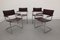 Bauhaus Leather Model MG5 Cantilever Chairs by Centro Studi for Matteo Grassi, 1970, Set of 4 4