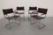 Bauhaus Leather Model MG5 Cantilever Chairs by Centro Studi for Matteo Grassi, 1970, Set of 4, Image 4