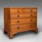 Antique English Oak Gentleman's Chest of Drawers, 1800s 1