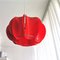 Mid-Century Danish Red Acrylic Modular Ceiling Lampshade, 1960s 2