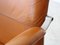 Tan Leather Desk Chair, 1970s 5